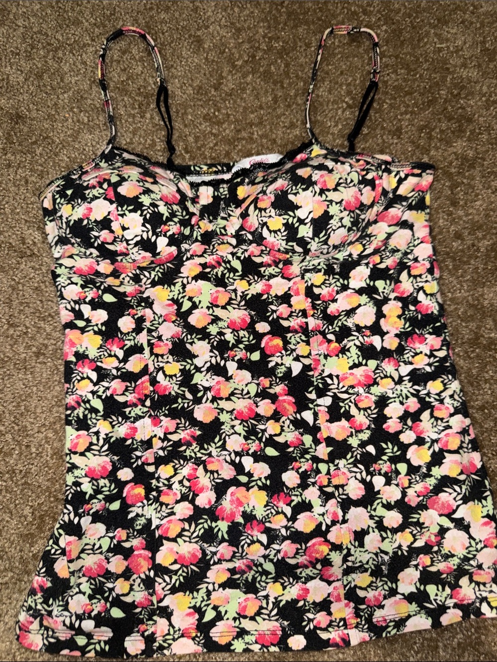 Candies Floral Bustier Cami Tank Top